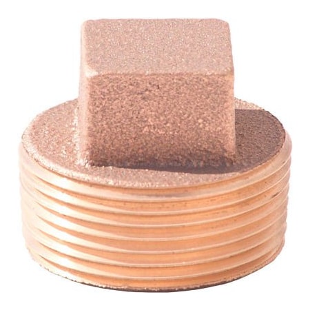 Merit Brass 1-1/2 In. Lead Free Brass Plug - MNPT - 125 PSI - Import XNL117-24